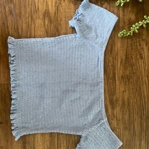 Essentials light blue top